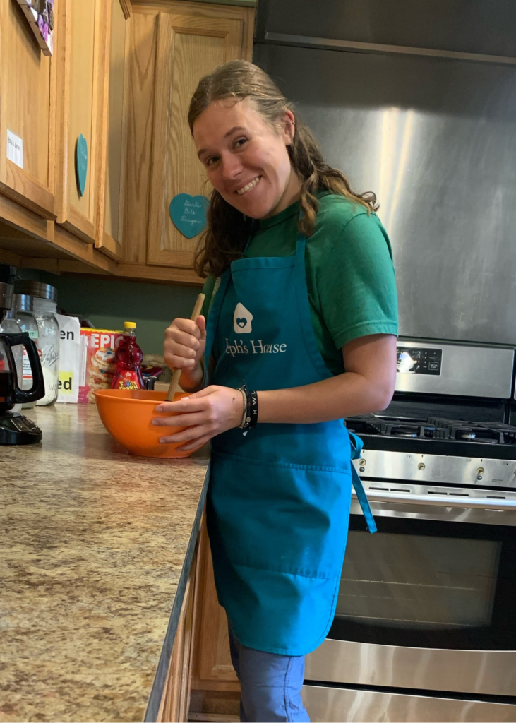 Jenna Baking at Joseph's House