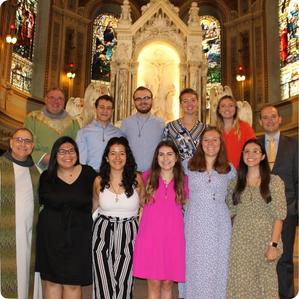 FrancisCorps 23 Commissioning Mass at Assumption Church with Franciscan Friars